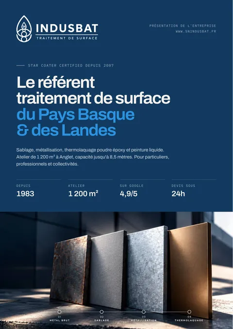 Couverture du book de présentation SN INDUSBAT